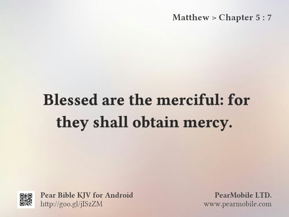 Matthew, Chapter 5:7